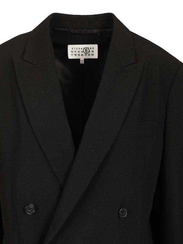 ブレザー - 黒 shop online: MM6 MAISON MARGIELA