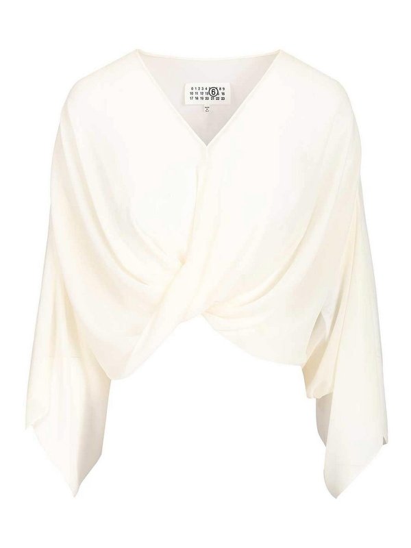 MM6 MAISON MARGIELA: Tops und Tank Tops - Top - Weiß