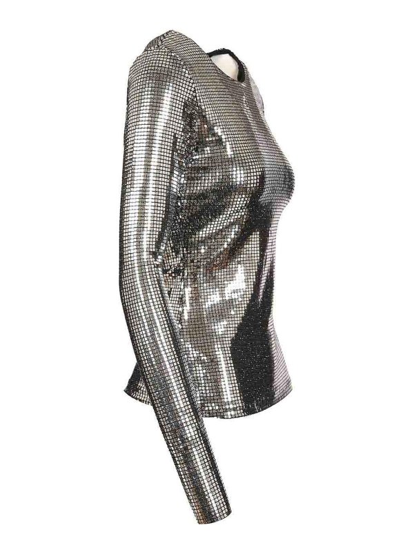 The Best Shops MM6 MAISON MARGIELA: トップス＆タンクトップ - トップ/タンクトップ - 銀