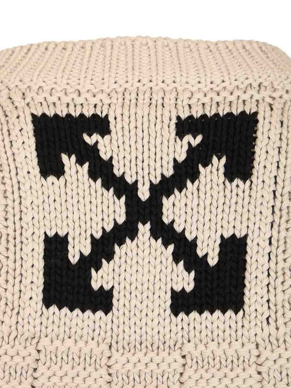 Rundhalspullover - Beige shop online: OFF-WHITE