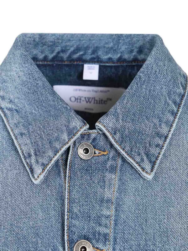 Jeansjacke - Hellblau shop online: OFF-WHITE