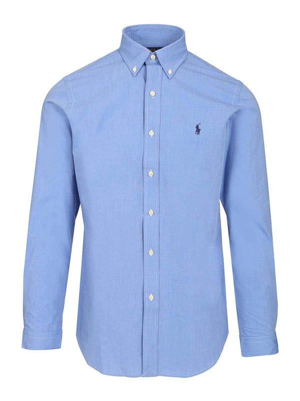 POLO RALPH LAUREN: シャツ - シャツ - ライトブルー