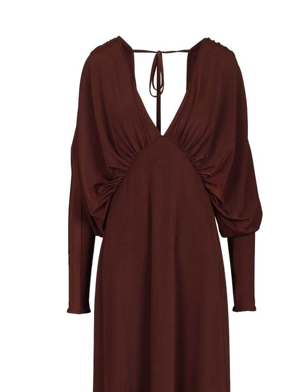 マキシドレス - ブラウン shop online: RAQUEL DINIZ