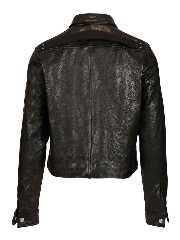 RICK OWENS: レザージャケット online - レザージャケット - 黒