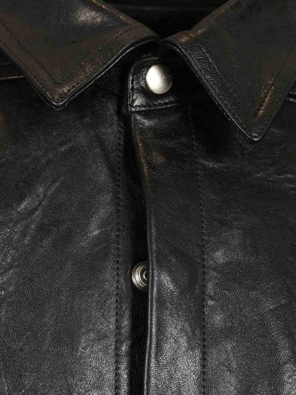 レザージャケット - 黒 shop online: RICK OWENS
