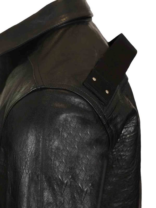 The Best Shops RICK OWENS: レザージャケット - 黒
