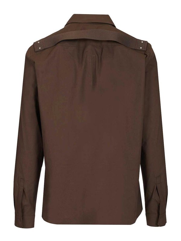 RICK OWENS: shirts online - Fogpocket Outershirt