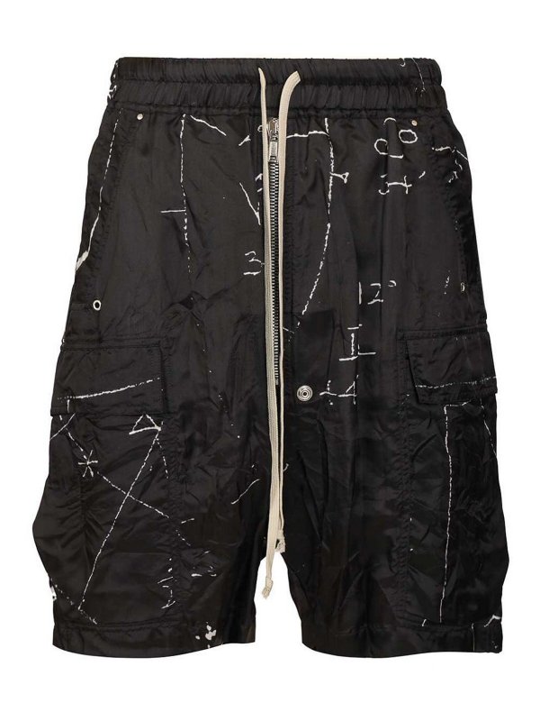 RICK OWENS: トラウザーショーツ - ショートパンツ - 黒