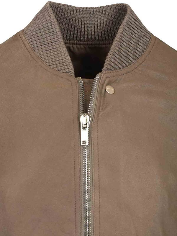 Aviator Leather Jacket shop online: RICK OWENS