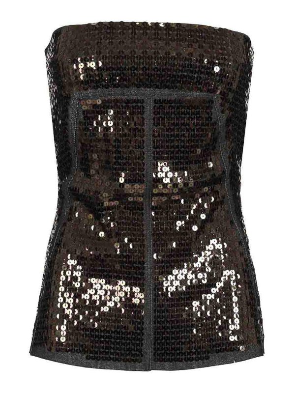 RICK OWENS: Tops y camisetas sin mangas - Top - Negro