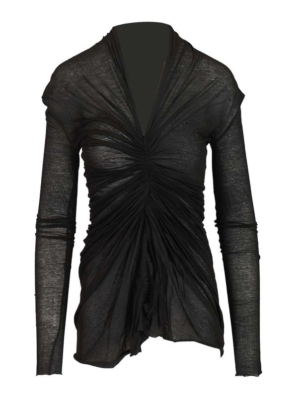 RICK OWENS: Tops y camisetas sin mangas - Top - Negro