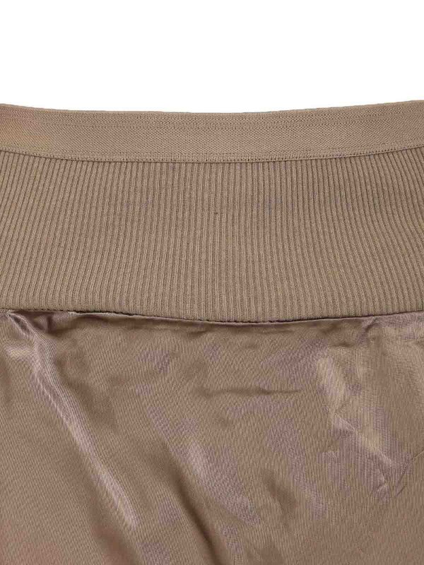 膝丈/ミディスカート - ベージュ shop online: RICK OWENS