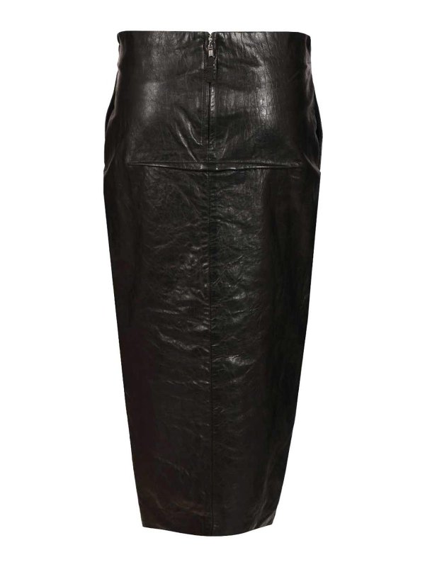 RICK OWENS: ロングシャツ online - ロングスカート - 黒