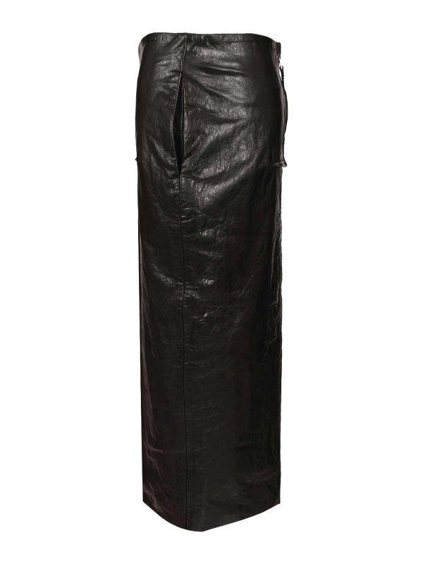 The Best Shops RICK OWENS: ロングシャツ - ロングスカート - 黒