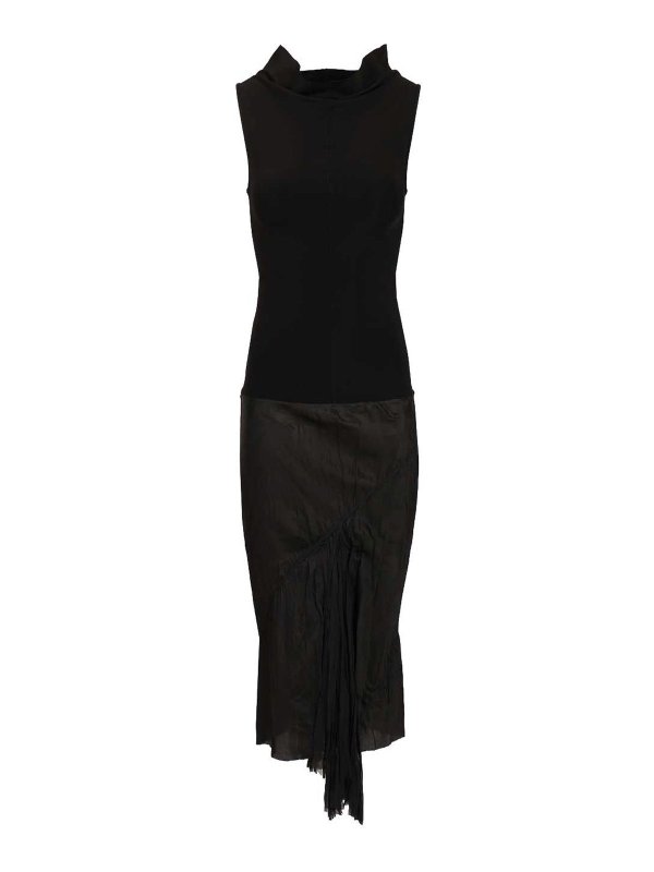 RICK OWENS: ニーレングスドレス - 膝丈ドレス - 黒