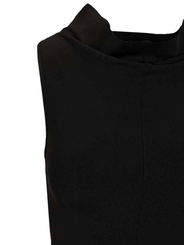 膝丈ドレス - 黒 shop online: RICK OWENS