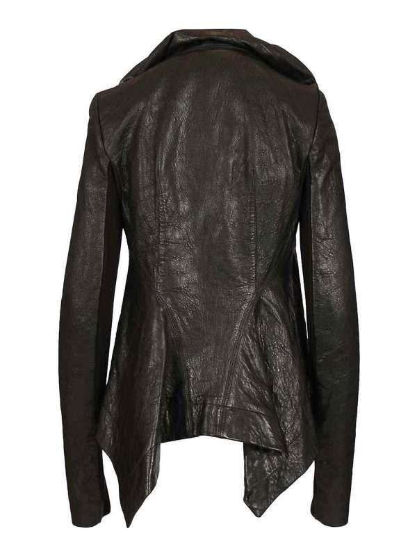 RICK OWENS: レザージャケット online - レザージャケット - 黒