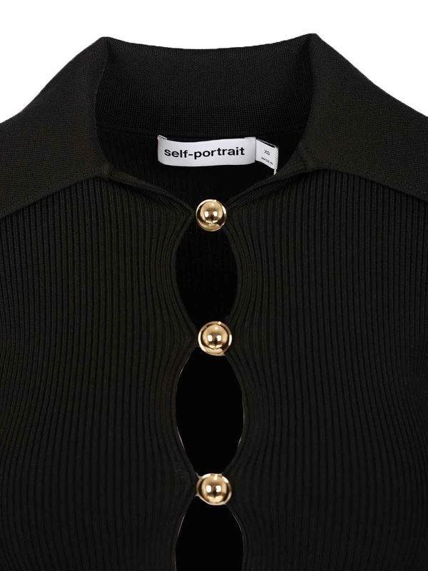 クルーネック - 黒 shop online: Self Portrait