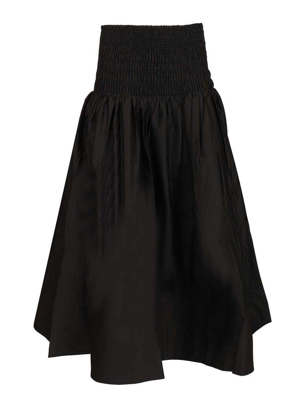 Self Portrait: Knielange und Midi Röcke - Midirock - Schwarz