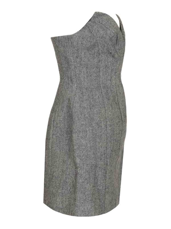 The Best Shops Self Portrait: Robes courtes - Robe Courte - Gris