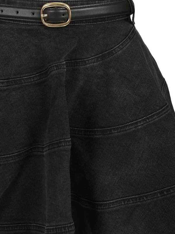 ミニスカート - 黒 shop online: Self Portrait