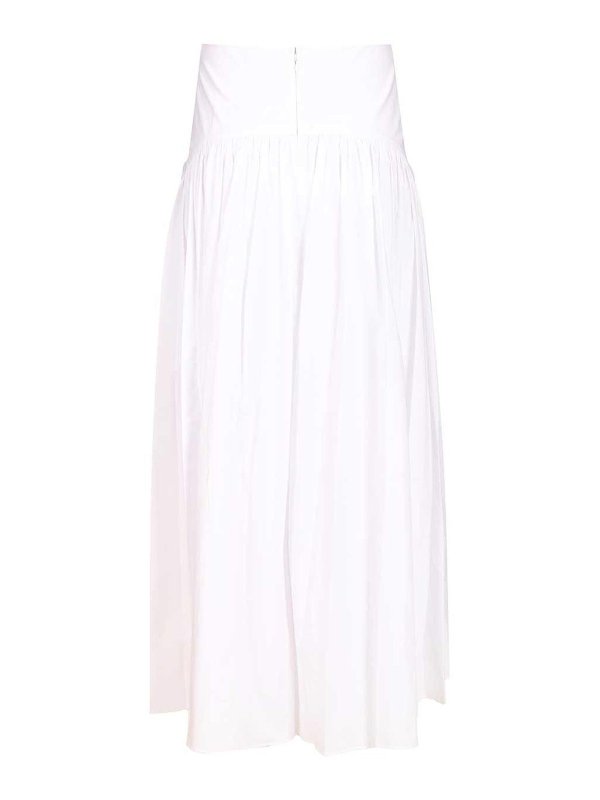 STAUD: Faldas media pierna y semilargas online - Falda Semilarga - Blanco