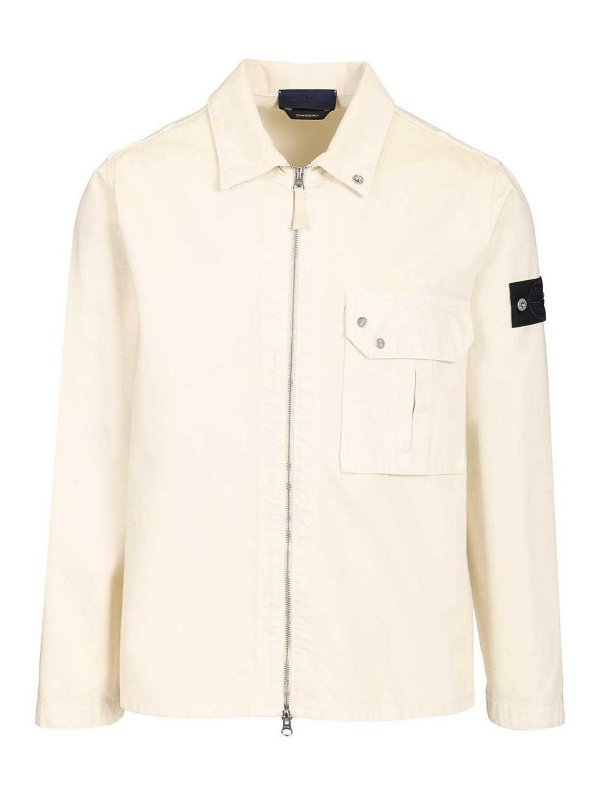 STONE ISLAND: シャツ - シャツ - 白