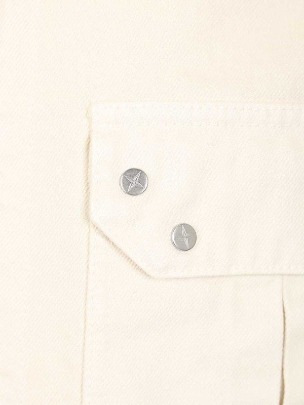 シャツ - 白 shop online: STONE ISLAND