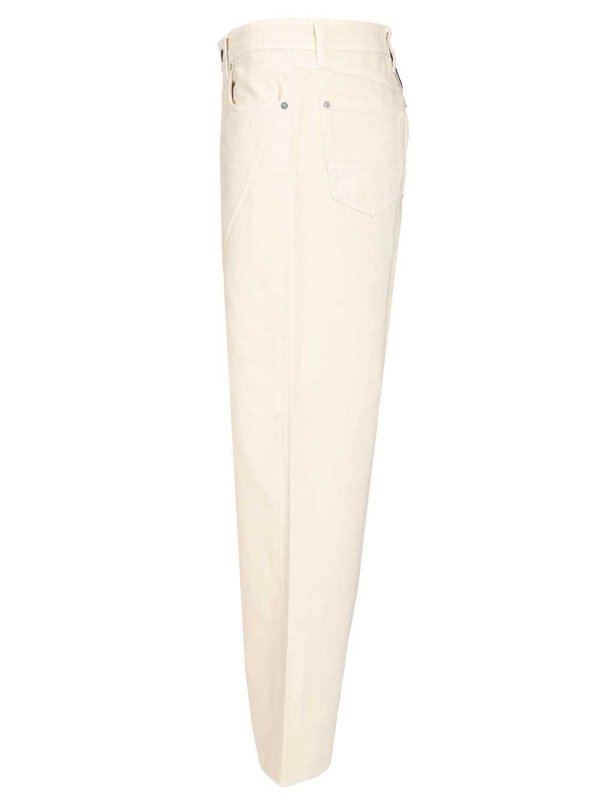 The Best Shops STONE ISLAND: ストレートジーンズ - ストレートジーンズ - 白