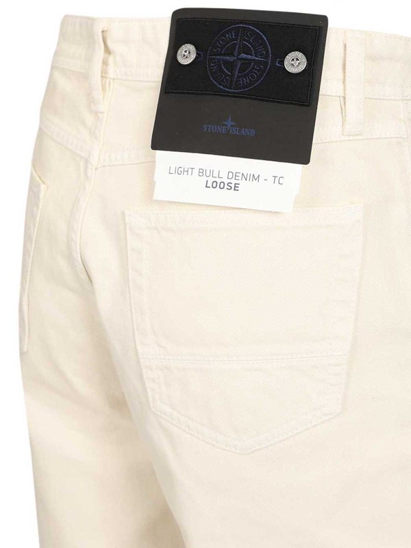 STONE ISLAND buy online ストレートジーンズ - 白