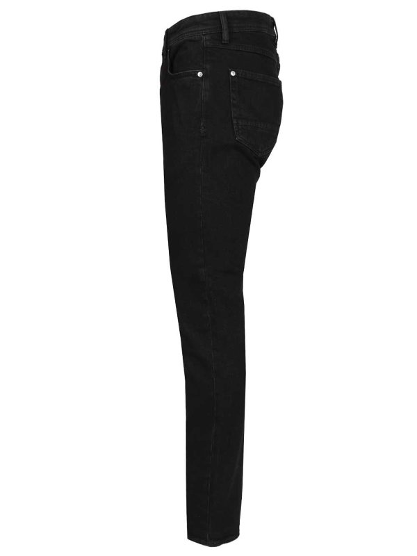 The Best Shops STONE ISLAND: ストレートジーンズ - ストレートジーンズ - 黒