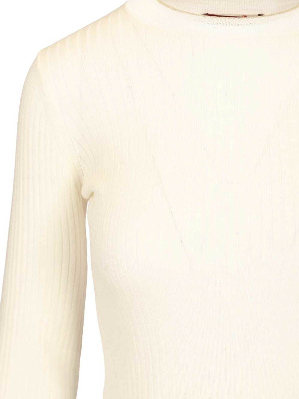 Rundhalspullover - Weiß shop online: MAX MARA STUDIO