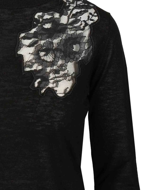 Rundhalspullover - Schwarz shop online: MAX MARA STUDIO