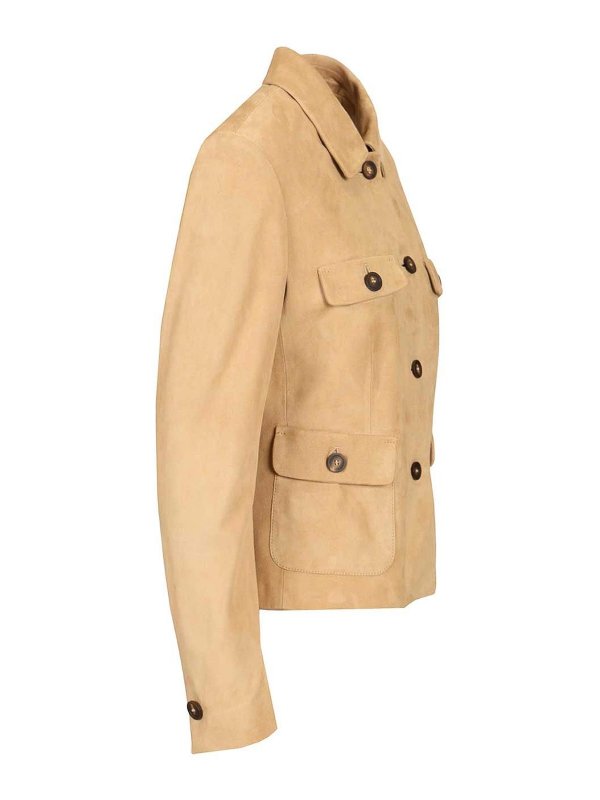 The Best Shops TAGLIATORE: Lederjacken - Lederjacke - Braun