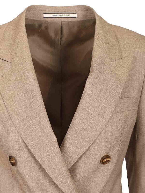 ブレザー - ブラウン shop online: TAGLIATORE