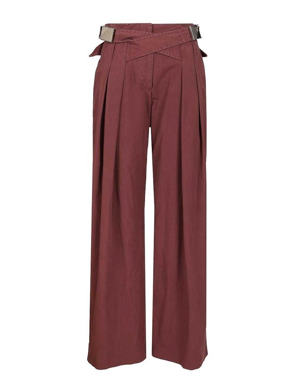 The Attico: カジュアルトラウザー - カジュアルパンツ - 紫