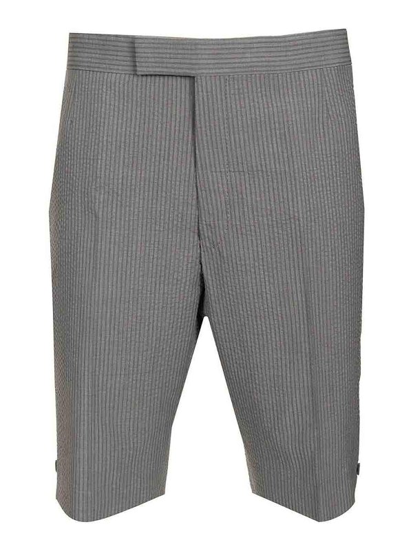 THOM BROWNE: Shorts - Shorts - Gris