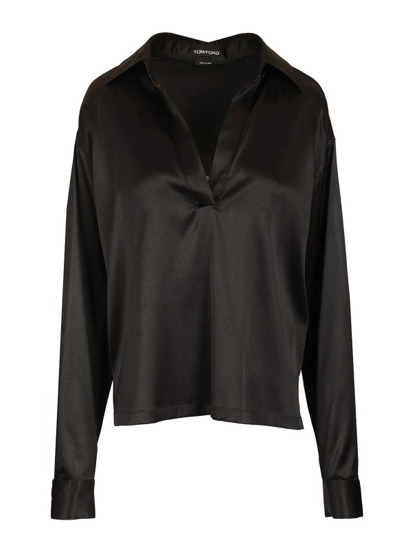 TOM FORD: Polos - Polo - Negro