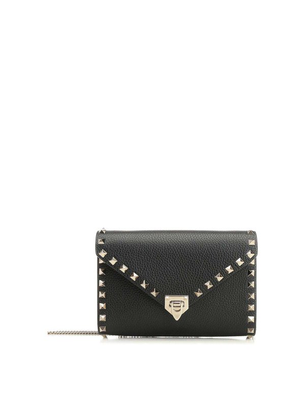 VALENTINO GARAVANI: クラッチバッグ - クラッチバッグ - Rockstud