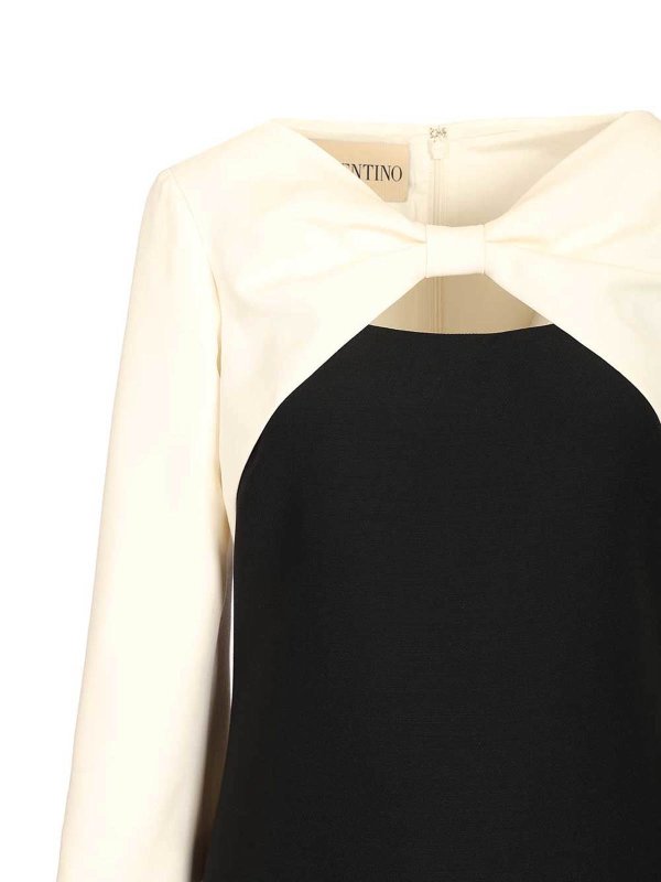 ショートドレス - 黒 shop online: VALENTINO GARAVANI