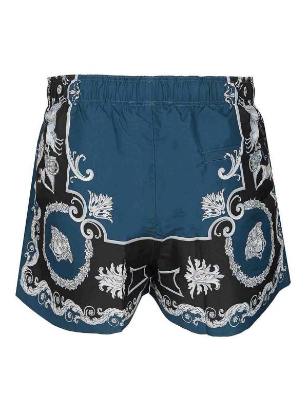 VERSACE: Trousers Shorts online - Baroque Swim Shorts