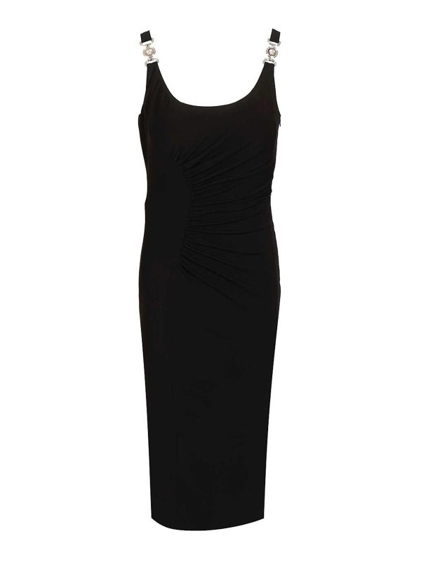 VERSACE: ニーレングスドレス - 膝丈ドレス - 黒