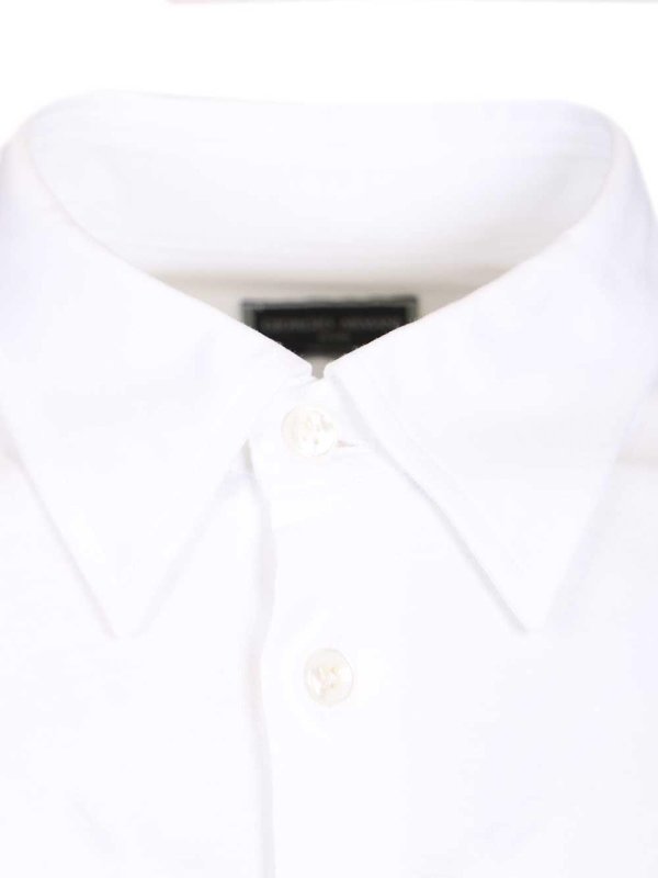 Camicia classica in cotone shop online: GIORGIO ARMANI