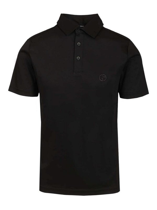 GIORGIO ARMANI: polo - Polo in cotone interlock