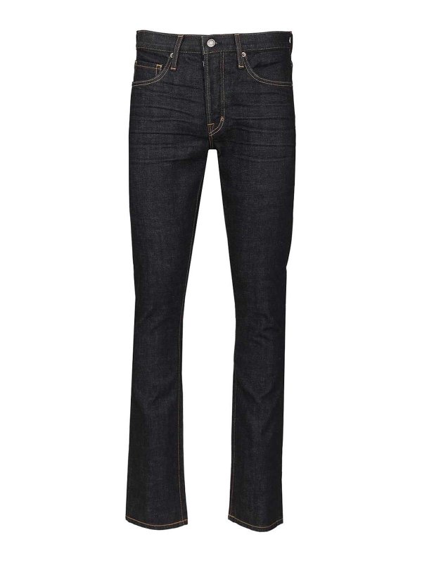 TOM FORD: Jeans Rectos - Vaqueros Rectos - Azul