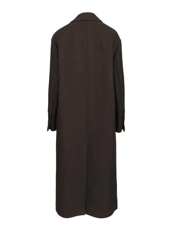 AMI PARIS: knee length coats online - Long Double-Breasted Coat