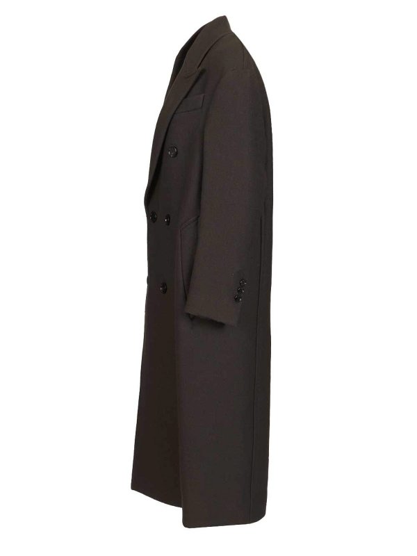 The Best Shops AMI PARIS: knee length coats - Long Double-Breasted Coat