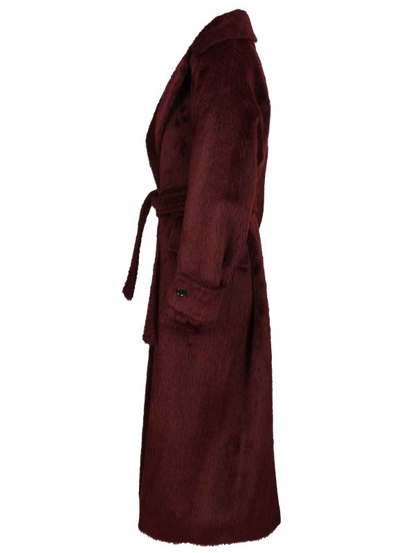 The Best Shops Max Mara: ロングコート - ロングコート - ダークレッド