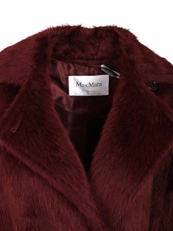 Max Mara buy online ロングコート - ダークレッド
