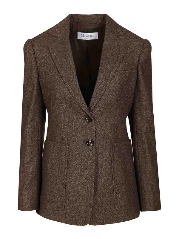 Max Mara: casual jackets - Wool Tweed Jacket